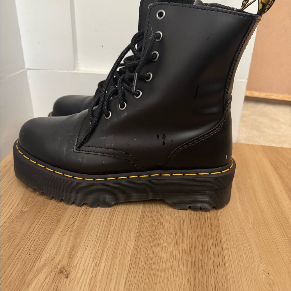 Dr Martens Jadon Black Leather Women's Boots